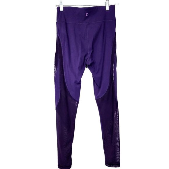 Aritzia The Constant Acosta Pant Leggings Mesh Panels Medium Purple Women's - Picture 2 of 12